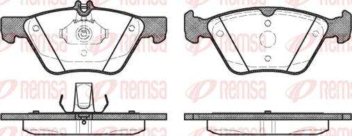 Remsa 0601.20 - Тормозные колодки, дисковые, комплект parts5.com