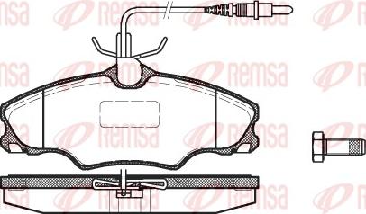 Remsa 0603.04 - Тормозные колодки, дисковые, комплект parts5.com