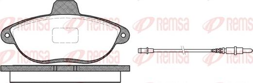 Remsa 0602.02 - Тормозные колодки, дисковые, комплект parts5.com