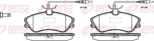 Remsa 0634.04 - Тормозные колодки, дисковые, комплект parts5.com