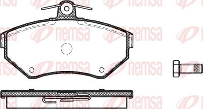 Remsa 0631.00 - Тормозные колодки, дисковые, комплект parts5.com