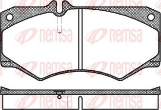 Remsa 0047.30 - Тормозные колодки, дисковые, комплект parts5.com