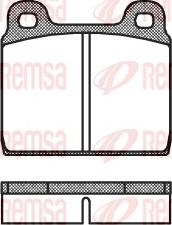 Remsa 0002.20 - Тормозные колодки, дисковые, комплект parts5.com