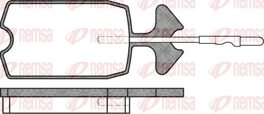 Remsa 0034.04 - Тормозные колодки, дисковые, комплект parts5.com