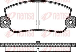 Remsa 0025.30 - Тормозные колодки, дисковые, комплект parts5.com