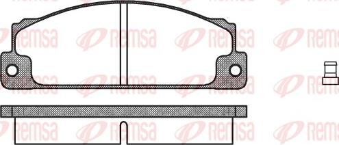 Remsa 0022.02 - Тормозные колодки, дисковые, комплект parts5.com