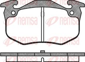 Remsa 0144.60 - Тормозные колодки, дисковые, комплект parts5.com