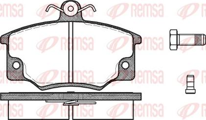 Remsa 0146.44 - Тормозные колодки, дисковые, комплект parts5.com