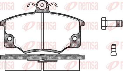 Remsa 0146.04 - Тормозные колодки, дисковые, комплект parts5.com