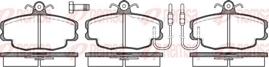 Remsa 0141.02 - Тормозные колодки, дисковые, комплект parts5.com