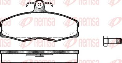 Remsa 0154.00 - Тормозные колодки, дисковые, комплект parts5.com