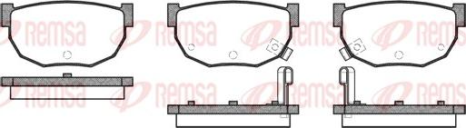 Remsa 0151.02 - Тормозные колодки, дисковые, комплект parts5.com