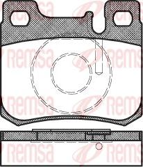 Remsa 0157.20 - Тормозные колодки, дисковые, комплект parts5.com