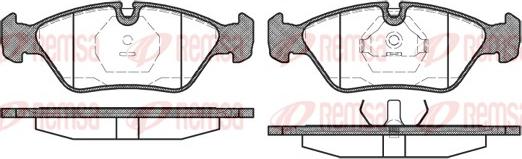 Remsa 0139.00 - Тормозные колодки, дисковые, комплект parts5.com