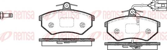 Remsa 0134.82 - Тормозные колодки, дисковые, комплект parts5.com