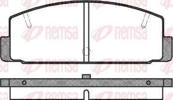 Remsa 0179.10 - Тормозные колодки, дисковые, комплект parts5.com