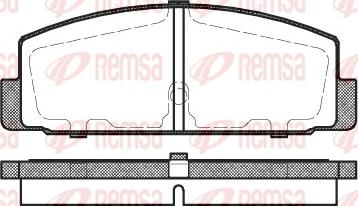 Remsa 0179.30 - Тормозные колодки, дисковые, комплект parts5.com