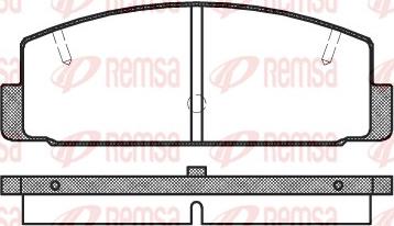 Remsa 0179.20 - Тормозные колодки, дисковые, комплект parts5.com