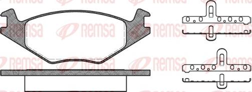 Remsa 0171.20 - Тормозные колодки, дисковые, комплект parts5.com