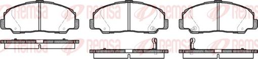 Remsa 0178.32 - Тормозные колодки, дисковые, комплект parts5.com