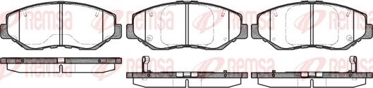 Remsa 0899.00 - Тормозные колодки, дисковые, комплект parts5.com