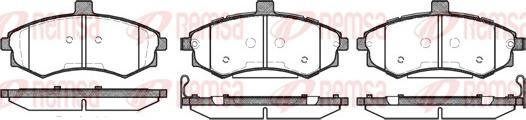 Remsa 0893.02 - Тормозные колодки, дисковые, комплект parts5.com