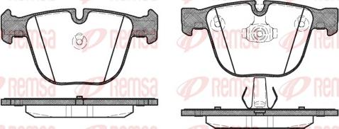 Remsa 0892.00 - Тормозные колодки, дисковые, комплект parts5.com