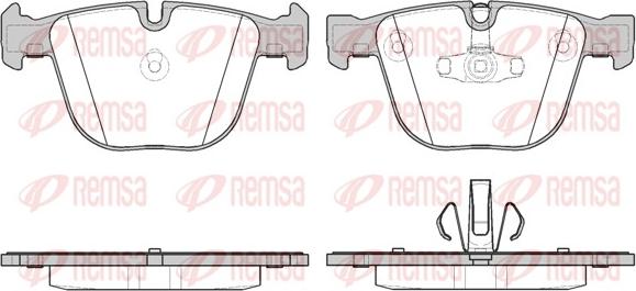 Remsa 0892.20 - Тормозные колодки, дисковые, комплект parts5.com