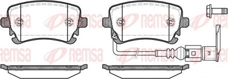 Remsa 0897.11 - Тормозные колодки, дисковые, комплект parts5.com