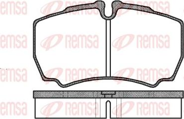 Remsa 0849.00 - Тормозные колодки, дисковые, комплект parts5.com