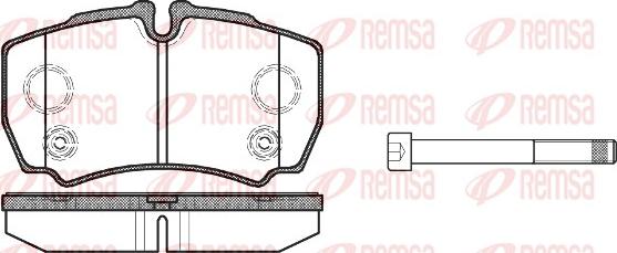 Remsa 0849.10 - Тормозные колодки, дисковые, комплект parts5.com