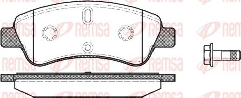 Remsa 0840.10 - Тормозные колодки, дисковые, комплект parts5.com