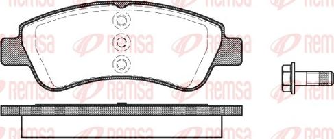 Remsa 0840.20 - Тормозные колодки, дисковые, комплект parts5.com