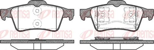 Remsa 0842.00 - Тормозные колодки, дисковые, комплект parts5.com