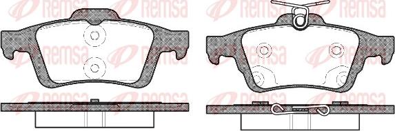 Remsa 0842.70 - Тормозные колодки, дисковые, комплект parts5.com