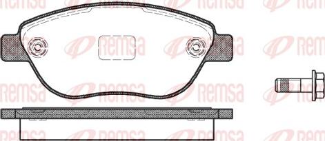 Remsa 0859.10 - Тормозные колодки, дисковые, комплект parts5.com