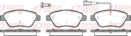 Remsa 0858.01 - Тормозные колодки, дисковые, комплект parts5.com