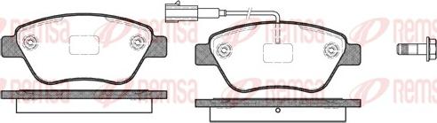 Remsa 0858.11 - Тормозные колодки, дисковые, комплект parts5.com