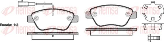 Remsa 0858.32 - Тормозные колодки, дисковые, комплект parts5.com