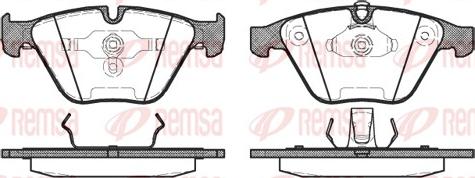 Remsa 0857.00 - Тормозные колодки, дисковые, комплект parts5.com