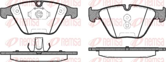 Remsa 0857.30 - Тормозные колодки, дисковые, комплект parts5.com