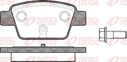 Remsa 0861.00 - Тормозные колодки, дисковые, комплект parts5.com