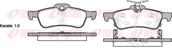 Remsa 0862.02 - Тормозные колодки, дисковые, комплект parts5.com