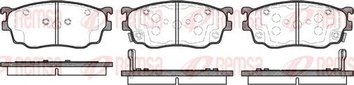 Remsa 0800.02 - Тормозные колодки, дисковые, комплект parts5.com