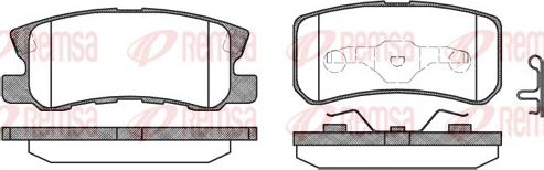 Remsa 0803.02 - Тормозные колодки, дисковые, комплект parts5.com