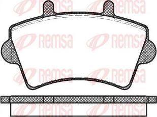 Remsa 0819.00 - Тормозные колодки, дисковые, комплект parts5.com