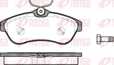 Remsa 0880.00 - Тормозные колодки, дисковые, комплект parts5.com