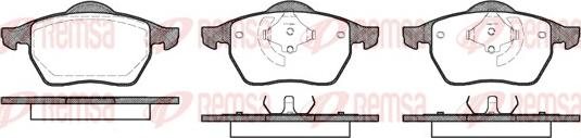 Remsa 0390.40 - Тормозные колодки, дисковые, комплект parts5.com