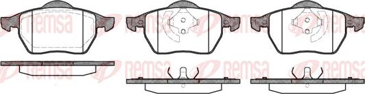 Remsa 0390.20 - Тормозные колодки, дисковые, комплект parts5.com