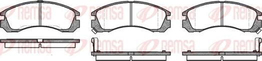 Remsa 0354.02 - Тормозные колодки, дисковые, комплект parts5.com